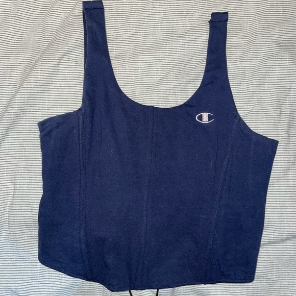 Champion handmade dark blue corset - Picture 3 of 3